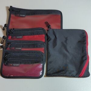 TOM BIHN Red Organizer Pouches
